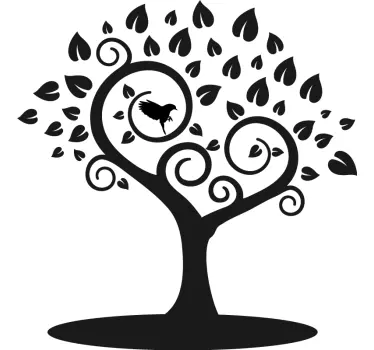 Sticker nature conception d'arbre stylisé - TenStickers
