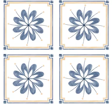 Autocollant Carrelage Pack de sticker floral - TenStickers