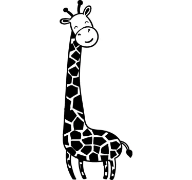 Sticker chambre bébé jolie girafe - TenStickers