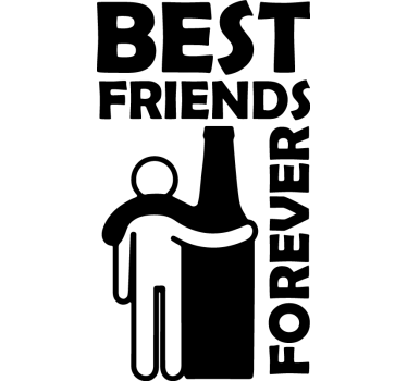 Vitrophanie vitrine Boisson à la bière avec texte - TenStickers