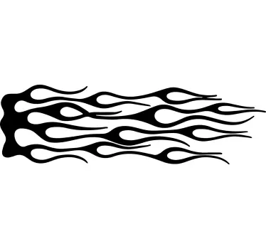 Autocollant voiture motif flamme - TenStickers