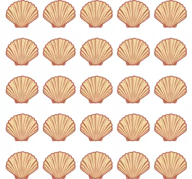 Sticker nature motif coquillage - TenStickers