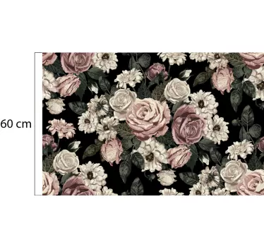 Sticker Deco Meuble sticker de grandes roses - TenStickers