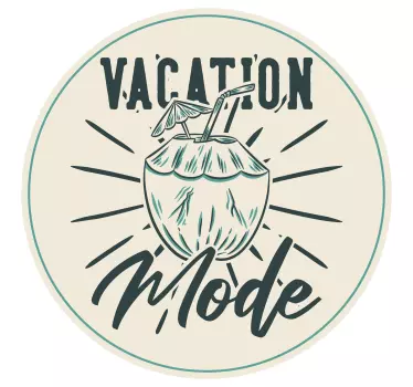 Autocollant Voiture Mode vacances avec cocktail - TenStickers
