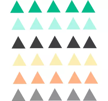 Stickers Chambre Bébé Pack de 30 petits triangles pour bébé - TenStickers