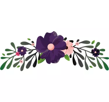 Sticker fleur décoration arrangement floral - TenStickers