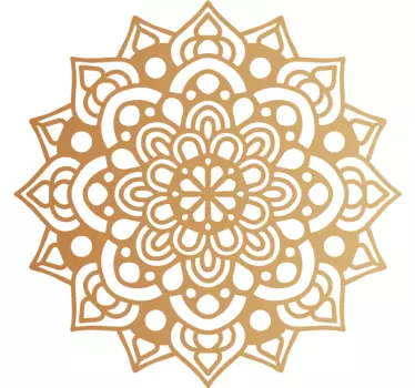 Sticker mural chambre mandala arabesque de luxe - TenStickers