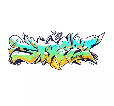 Sticker graffiti street life - TenStickers
