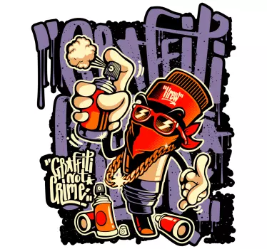 Sticker graffiti street art - TenStickers