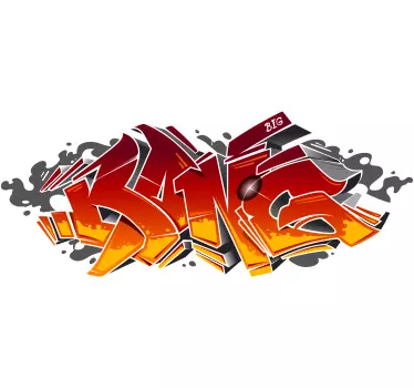 Sticker graffiti expression urbaine colorée - TenStickers
