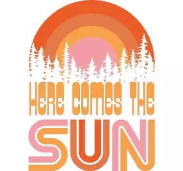 Sticker nature voici le soleil - TenStickers