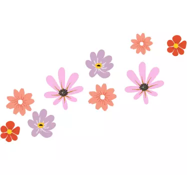 Sticker Mural Fleur magique rose - TenStickers
