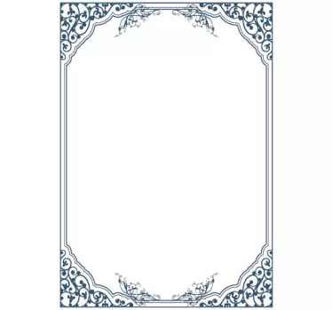 Tableau blanc adhésif cadre ancien - TenStickers