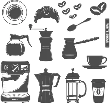 Autocollant Boisson Menu de service à café - TenStickers