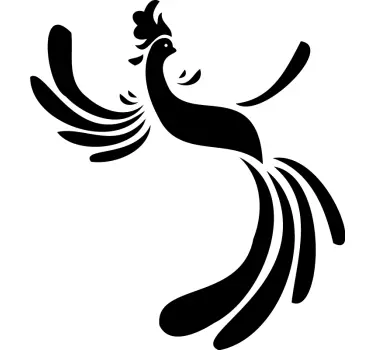 Sticker oiseaux coq volant - TenStickers