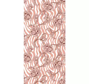 Sticker samsung motif floral - TenStickers