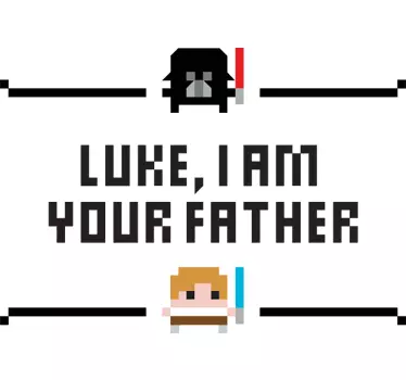 Sticker Luke I am your father - TenStickers
