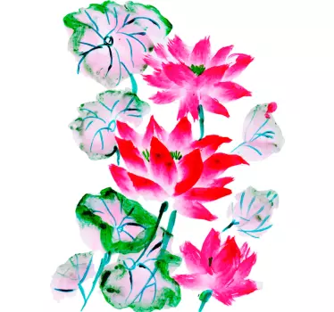 Sticker fleur arrangement de fleurs éclatantes - TenStickers