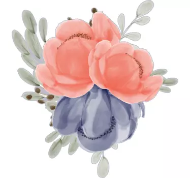 Sticker fleurs et plantes arrangement floral - TenStickers