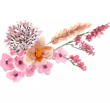 Sticker fleur composition florale - TenStickers