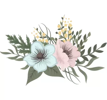 Sticker fleur arrangement botanique ensemble - TenStickers