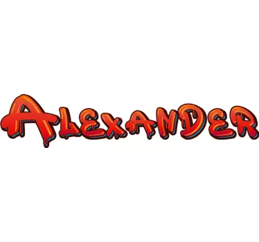 Autocollant Urbain Graffiti rouge - TenStickers