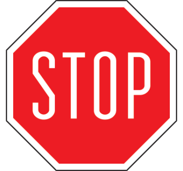 Sticker parking panneau Stop - TenStickers