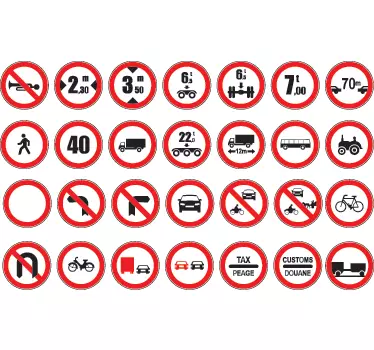Sticker panneau kit interdiction - TenStickers