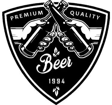 Sticker cuisine bière de qualité supérieure - TenStickers