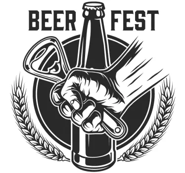 Sticker cuisine boisson Fête de la bière - TenStickers