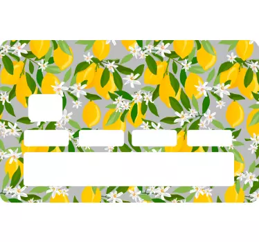 Sticker carte bancaire citronnier - TenStickers