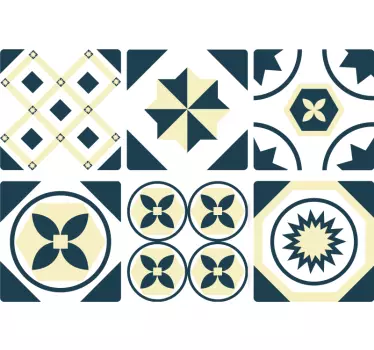 Carrelage adhésif motif géométrique - TenStickers