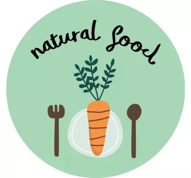 Sticker gastronomie design alimentaire naturel - TenStickers