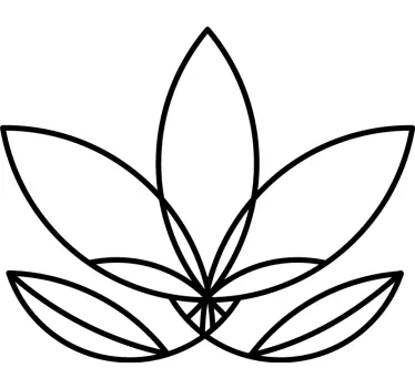 Sticker Mural Fleur de loto mandala - TenStickers
