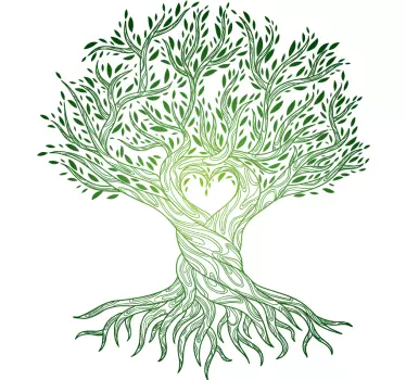 Sticker arbre de vie vert - TenStickers