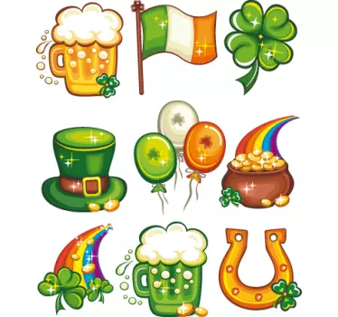 Sticker kit Saint Patrick's - TenStickers