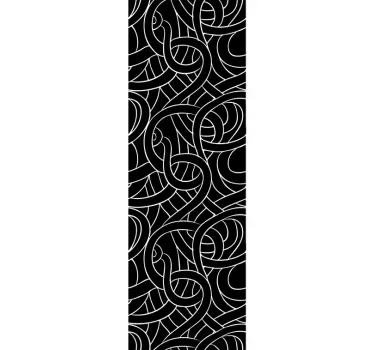 Sticker paroi de douche salle de bain cordes - TenStickers