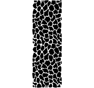Sticker paroi de douche salle de bain motif girafe - TenStickers