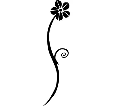 Sticker vélo vagues florales - TenStickers