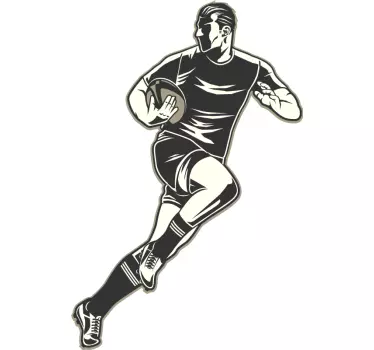 Sticker rugby joueur de rugby - TenStickers