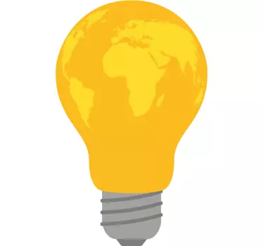 Sticker objet ampoule globe - TenStickers