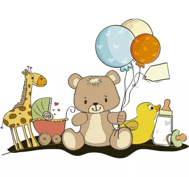 Sticker chambre bébé kit nourrisson - TenStickers