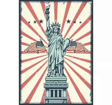 Sticker pour Frigo Statue de la liberté - TenStickers