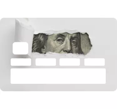 Sticker carte bancaire concept carte déchirée - TenStickers