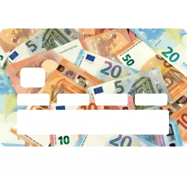 Autocollant carte bancaire billets euros - TenStickers