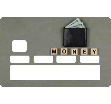 Sticker carte bancaire carte d'argent portefeuille - TenStickers