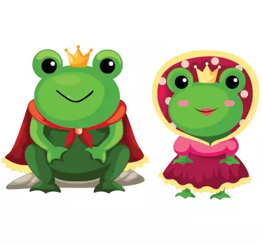 Sticker enfant roi et reine - TenStickers
