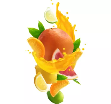 Autocollant Fruit éclaboussure de fruits - TenStickers