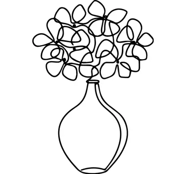 Sticker fleurs et plantes composition florale artistique - TenStickers