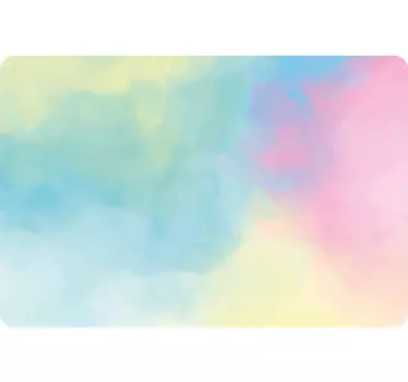Sticker ordinateur portable nuances de couleurs irisées - TenStickers